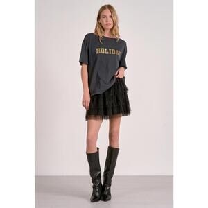 Tiered mini skirt